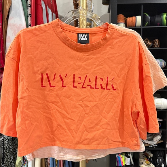 Beyoncé IVY PARK Logo Orange Crop Top - Picture 3 of 3